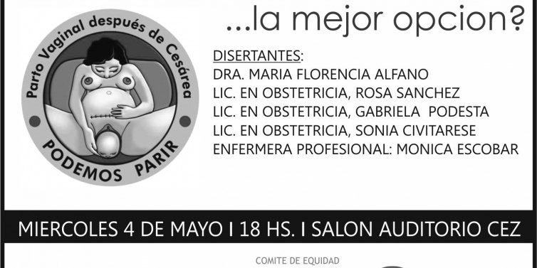 aviso CHARLA CESAREA